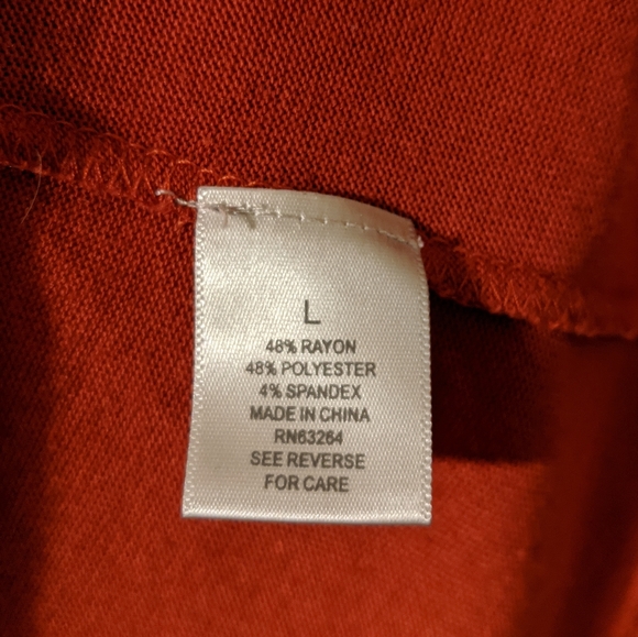 Dressbarn size Large Orange open cardigan - Picture 4 of 5